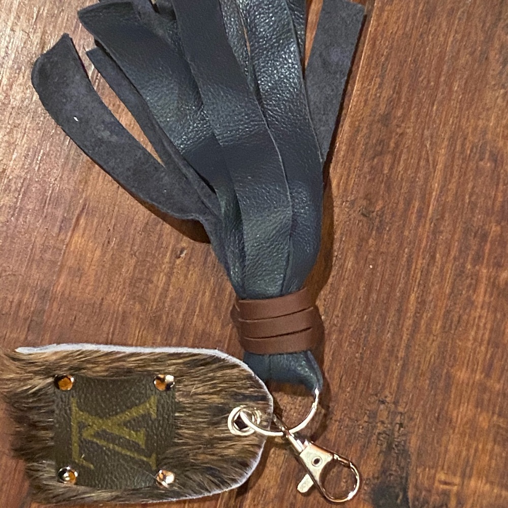 UPCYCLED LV Louis Vuitton Keychain or purse charm - Picture 3 of 3